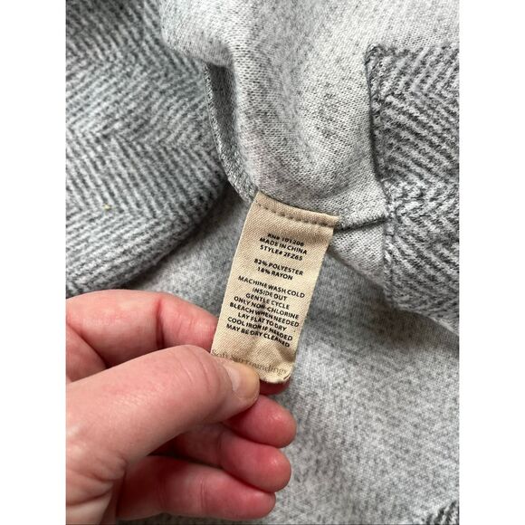 Soft Surroundings Brooke Herringbone Gold Button Mock Nk Tunic Women Size Large - Picture 4 of 8